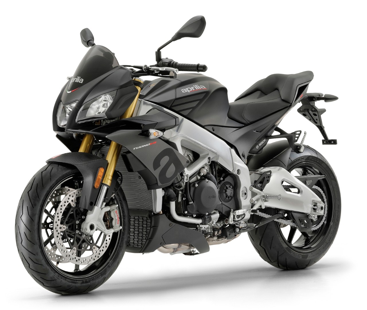 Aprilia Tuono V4 1100 Factory: le sospensioni diventano semiattive